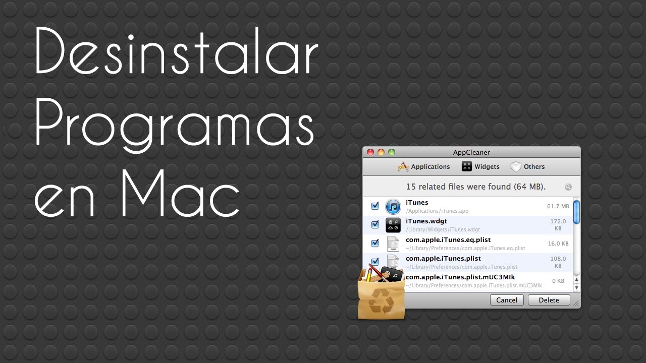 Como eliminar programas completamente en Mac OSx (Sierra, Capitan o Yosemite.)