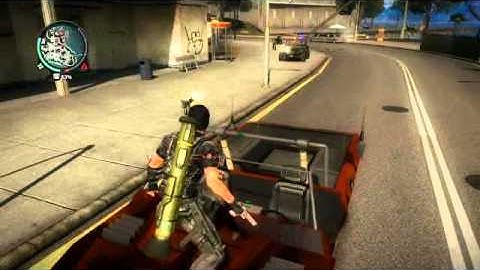 Just Cause 2 weird invisible person glitch