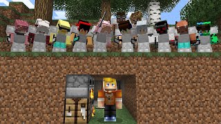 картинка: Майнкрафт СПИДРАНЕР против 10 ОХОТНИКОВ! *Жесть*
