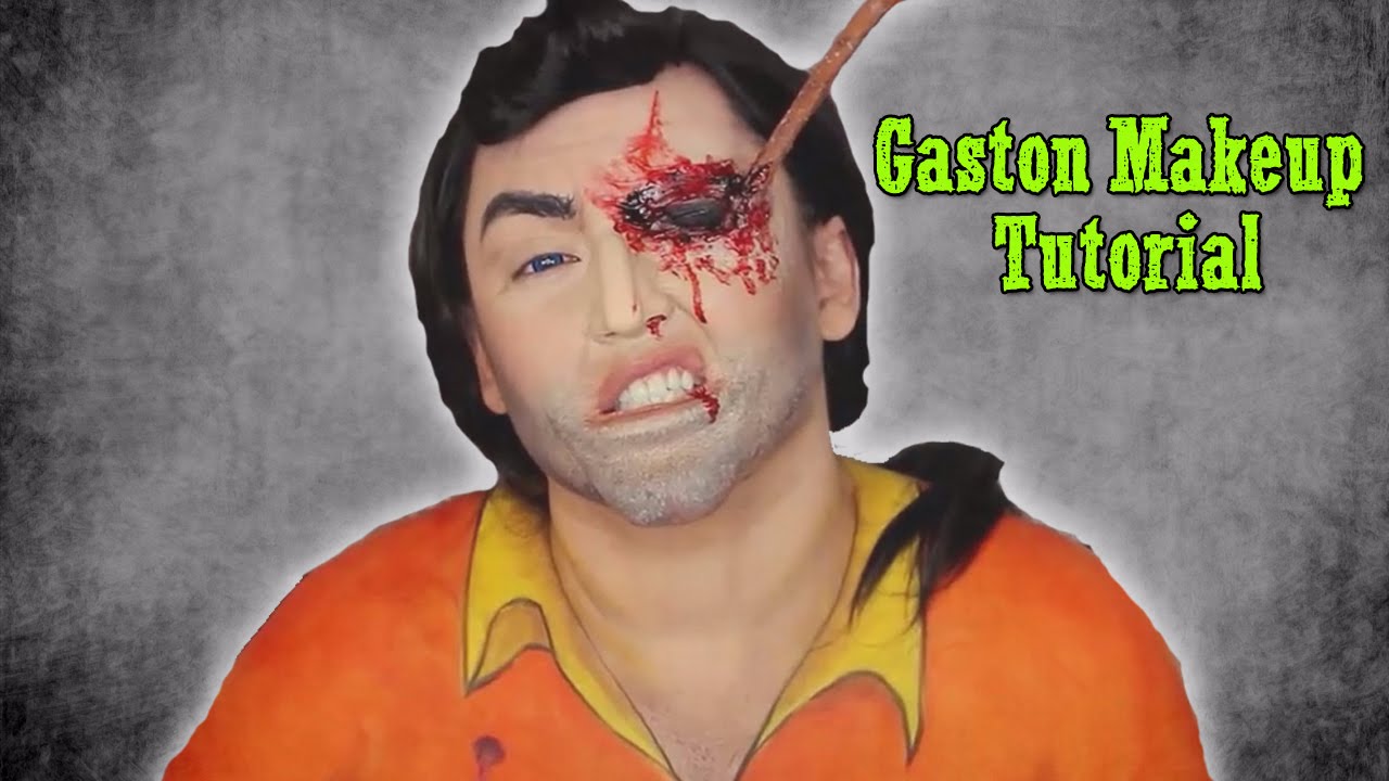 Gaston Arrow Makeup Disney Cartoon Makeup Easily Gaston Makeup