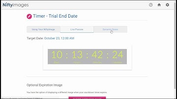 Dynamic Countdown Timers using merge fields.