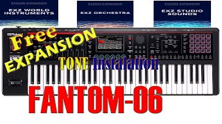 fantom 06 expansion TONE  installation procedure...|| Roland fantom o series expansion tone Resimi