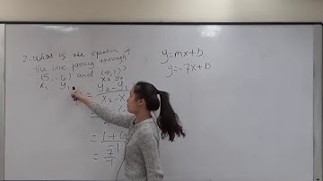 Find the Equation of a Line Given Two Points - BMCC(CUNY) MAT12/MAT51/MAT150.5