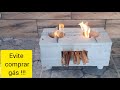 como fazer um mini fogao a lenha, com molde de PVC e EPS ? How to make a mini wood stove. cement.