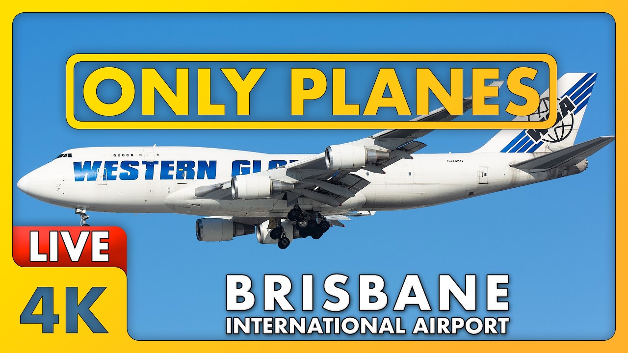 🔴 WESTERN GLOBAL 747 LIVE @ Brisbane Airport w/ James + ATC ✈️