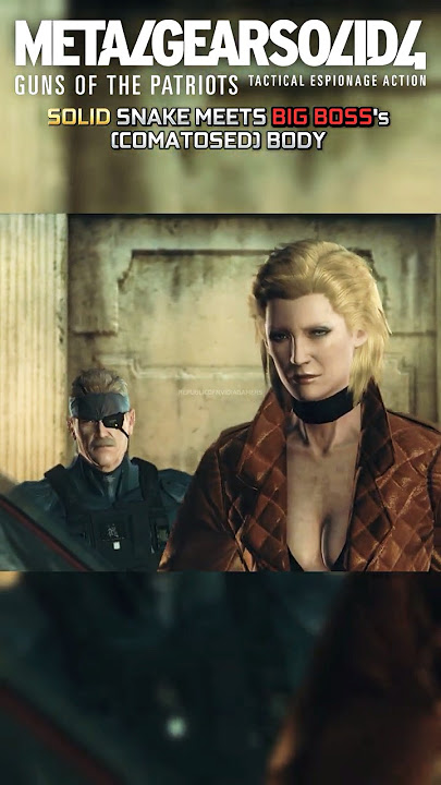 Solid Snake Meets Big Boss in MGS4! #shorts #gaming #edit #viralvideo #metalgearsolid #rpcs3
