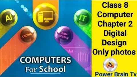 Chapter 2 Digital Design || Class 8 Computer || photos || @PowerBrainTv