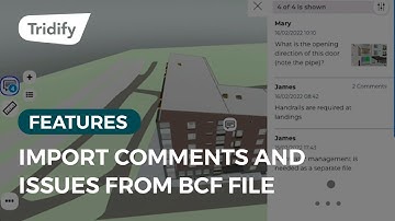 Tridify Feature - Import comments and issues to the Tridify Viewer from BCF file