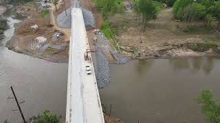 Kinser bridge (107) is finished