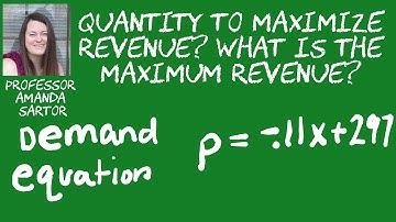 Application of Quadratic Functions Find the Maximum Revenue