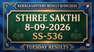 Kerala sthree sakthi ss536 lottery lottery today 