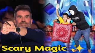 THE MAGICIAN SCARED THE AUDIENCE W/ UNBELIEVABLE PERFORMANCE | America's Got Talent - Parody 2023