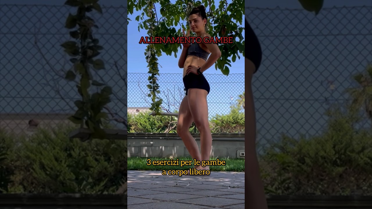3 ESERCIZI per allenare le gambe A CORPO LIBERO 