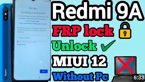 Redmi 9a Frp Bypass Without PC |MIUI12.5 Redmi 9a FRP |Google AccountBypass 100% Working 2025