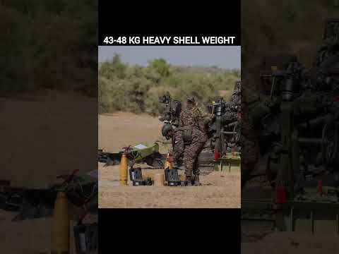 Powerful 155mm Howitzer Artillery Firing!  #shorts #howitzer #artillery #militarytech #viral