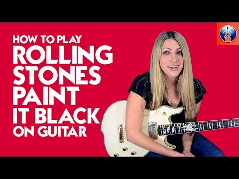 How to Play Rolling Stones Paint It Black On Guitar - Rolling Stones Paint It Black Guitar Lesson