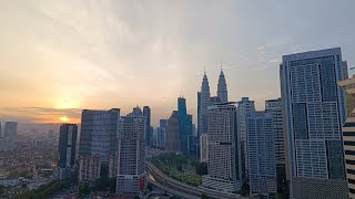 My first morning in Kuala Lumpur in Malaysia