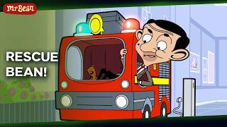 mr bean gets stuck toy fire truck mr bean adventures