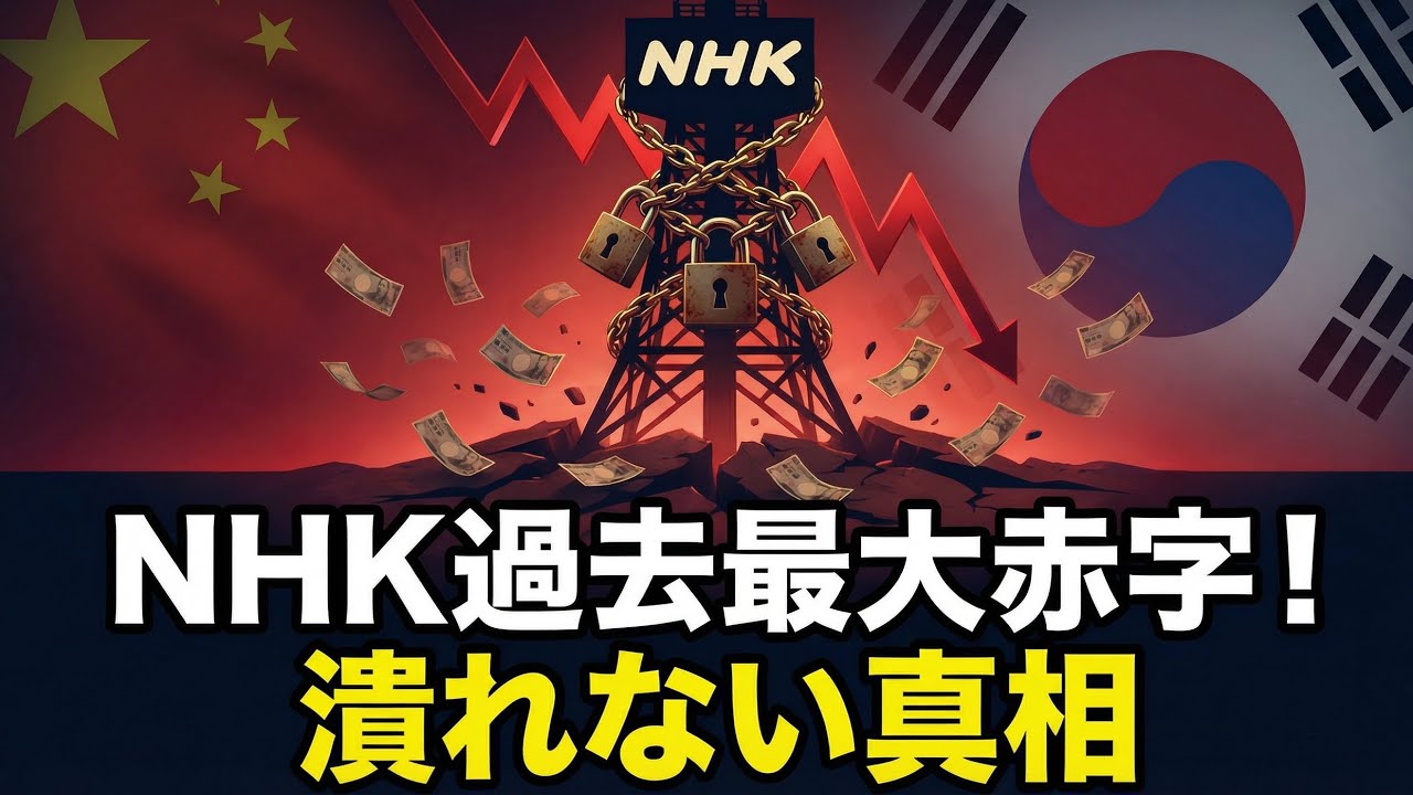 【図でわかる】なぜNHKは最大赤字なのに解体しない？裏にある３つの利権