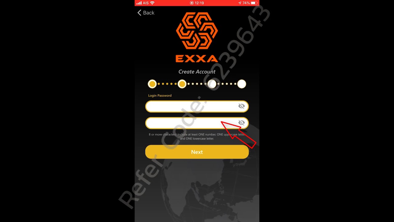 วิธีสมัคร EXXA Wallet