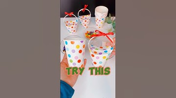 Party Favors From Paper Cup Craft | Fun And Creative #shorts #viral