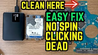 How to Repair a Broken Hard Drive with Clicking Noise || Dead || No Spin || Data Recovery