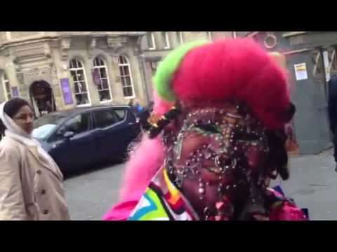 Guinness World Record Body Piercing - Edinburgh Scotland - Glozell