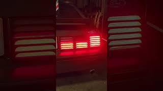 Fox mustang led light kit in a GT with cheese graters. @TheInfamousProject @ORACLElights