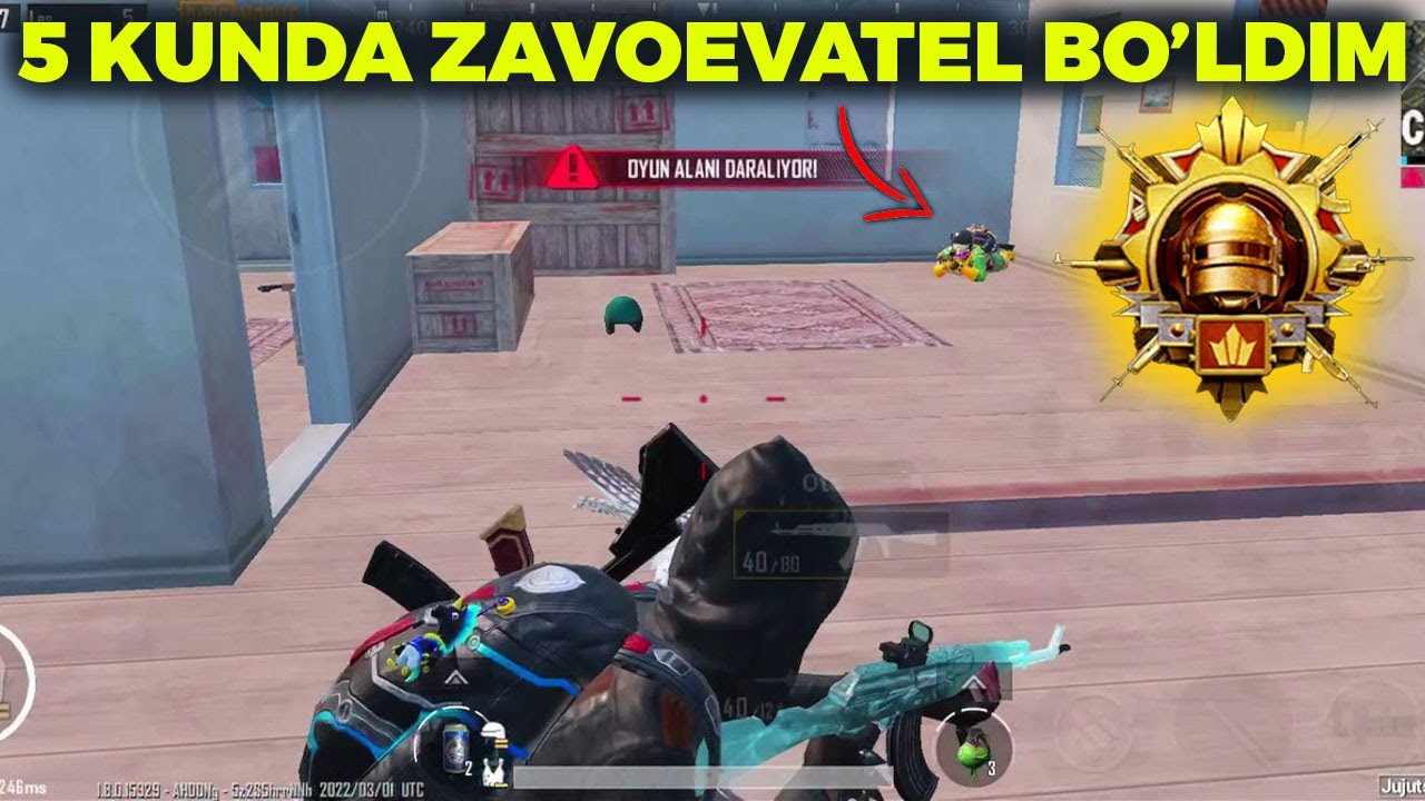 ZAVOEVATELGA 5 KUNDA TEZ VA OSON CHIQISH / RANK KO'TARISH TAKTIKALARI PUBG MOBILE