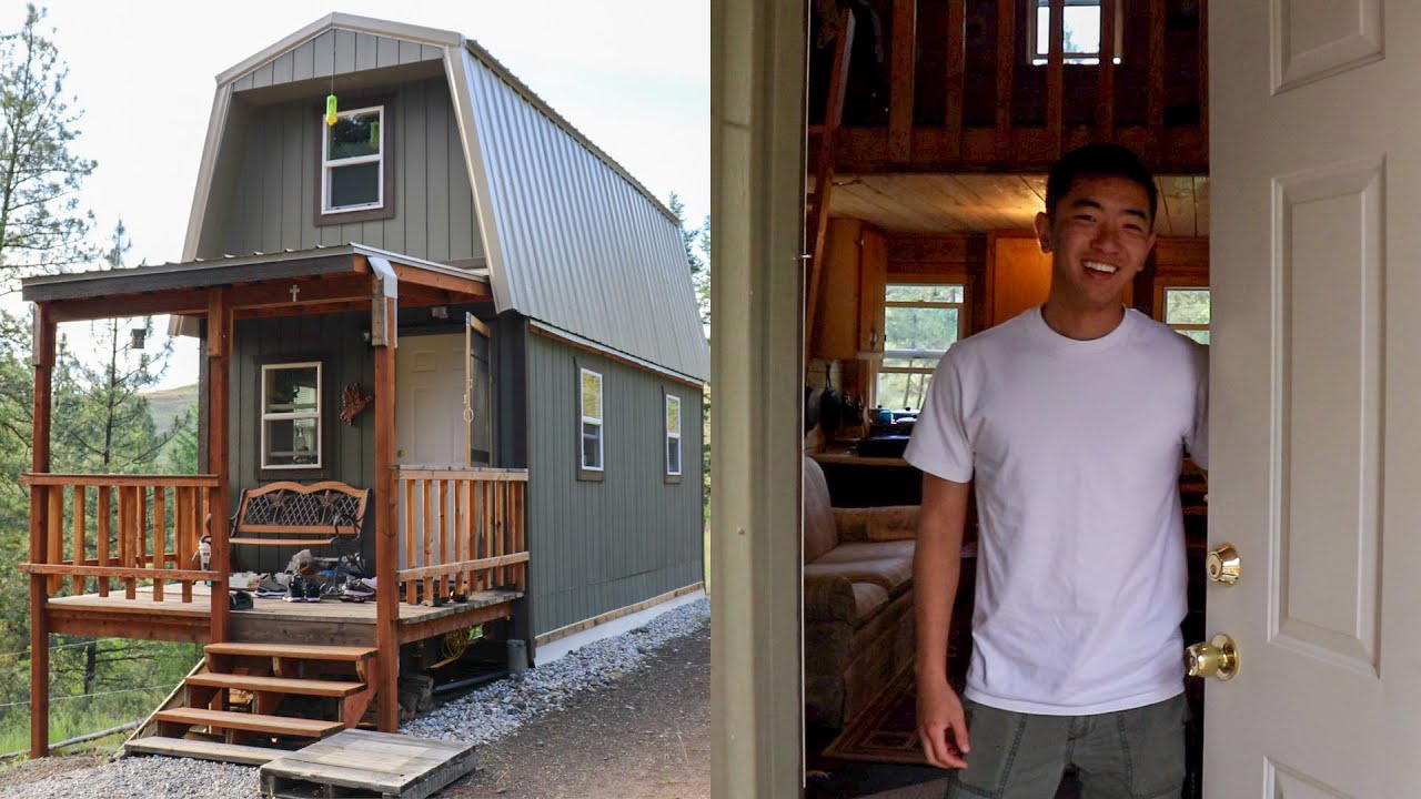 CABIN IN THE WOODS | OFF GRID CABIN TOUR - YouTube
