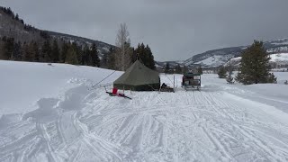 This couple goes extreme winter camping