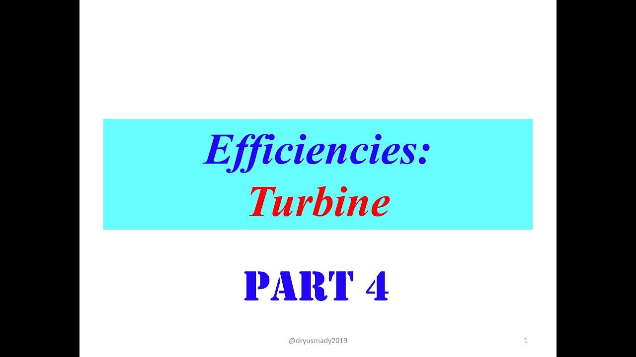 TM LEC #6: CHAPTER 01 TURBOMACHINERY PART 4 - YouTube