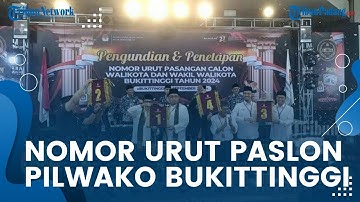Pengundian Nomor Urut Pilwako Bukittinggi Selesai Dilakukan, Nomor 1 Marfendi Fauza