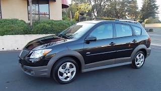 2008 Pontiac Vibe 1 owner with 5 speed manual trans video overview and walk around. 2004 Pontiac Vibe Manual