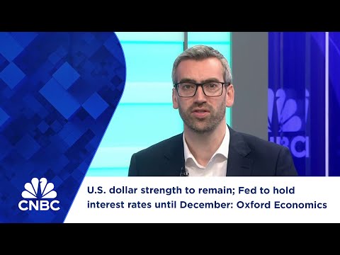 U.S. dollar strength to remain; Fed to hold interest rates until December: Oxford Economics Episode cover