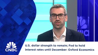 U.S. dollar strength to remain; Fed to hold interest rates until December: Oxford Economics