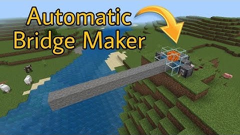 How To Make Automatic Bridge Maker In Minecraft | #shorts