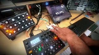 Teenage Engineering Sidekick - Live Jam ft. Prophet Rev 2, Moog Minitaur &amp; DIgitakt 2