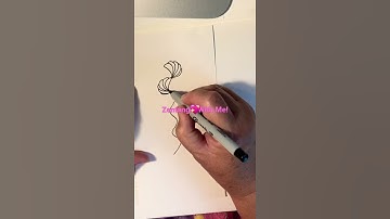 #Short Easy Zentangle Shell Pattern for Beginners and Bullet Journals, Journals, and Relaxing Fun.