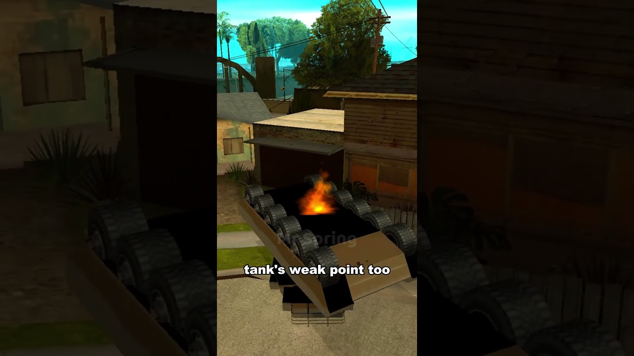 IF A TANK FLIPS UPSIDE DOWN IN GTA GAMES