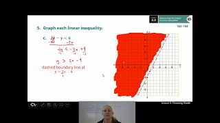 Integrated Math 1: 2.3.3B Graphing Inequalities in Two Variables (Day 2)