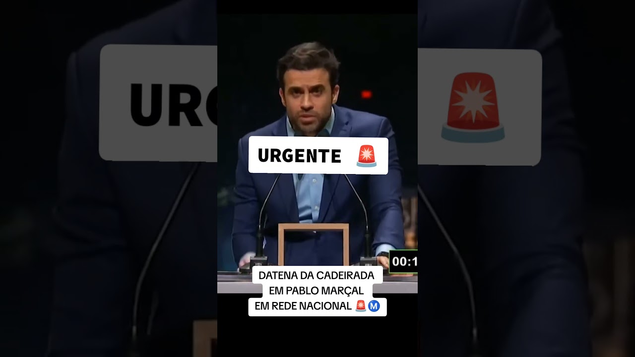 Datena agredindo Marçal, em rede nacional. 