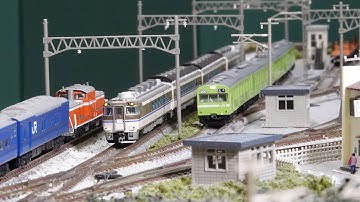 キハ181やDD51の天理臨をNゲージ鉄道模型で再現して楽しむ N scale model railroad layout