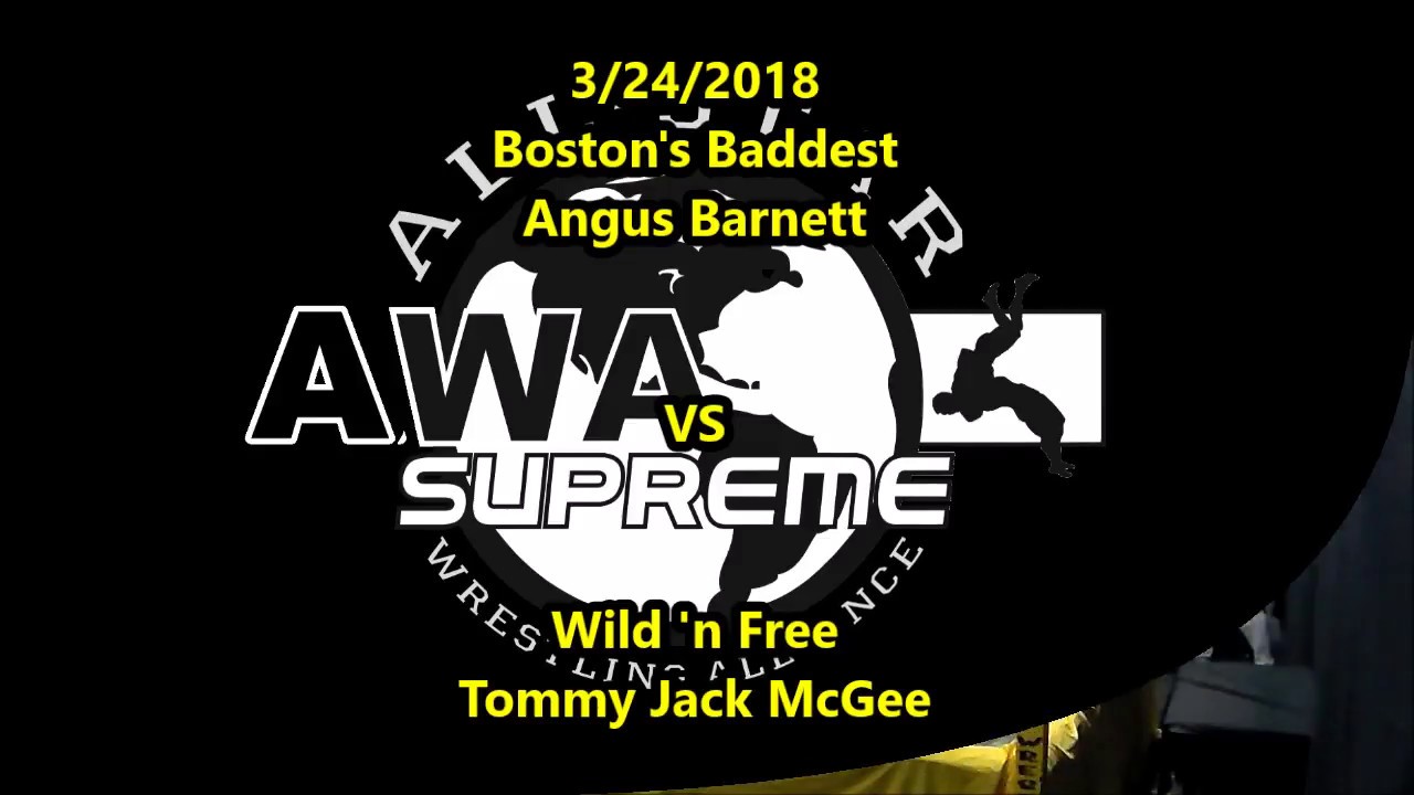 Angus Barnett vs Tommy Jack McGee AWA Supreme 3/24/2018