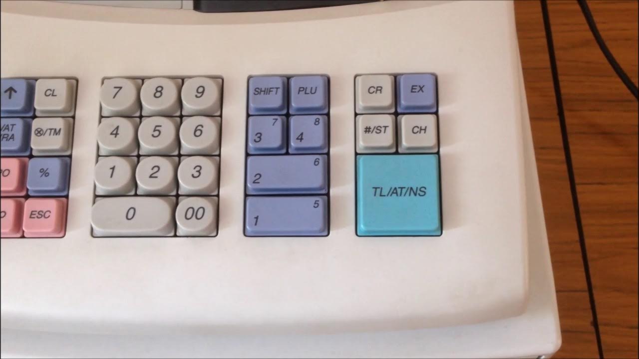 Sharp XEA102 Cash Register How to set Date and Time? YouTube