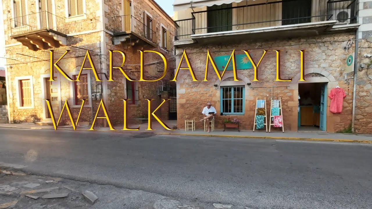 Walking Tour of Kardamyli, Greece 🇬🇷 | Scenic Coastal Village in the Mani Peninsula