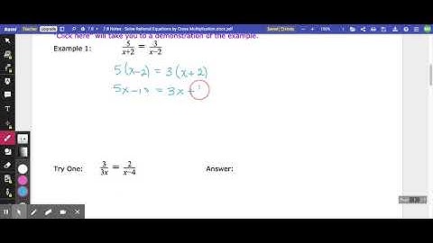 7.8 Notes - Solve Rational Equations by Cross Multiplication.docx.pdf