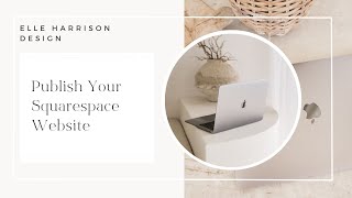 Publishing your squarespace website