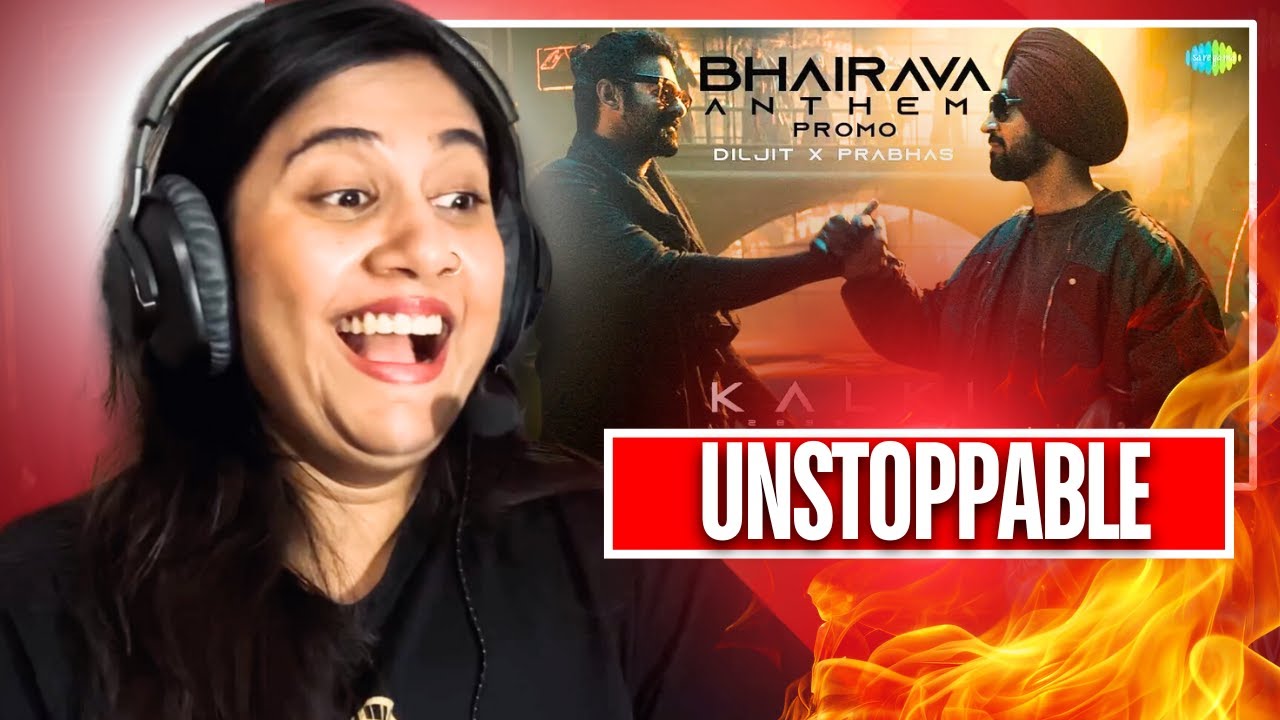 Bhairava Anthem Reaction | Kalki 2898 AD | Diljit Dosanjh, Prabhas | Santhosh N | Ashmita Reacts