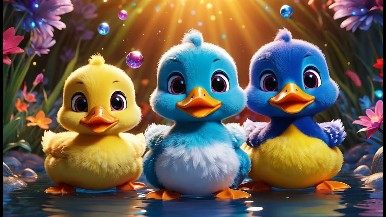 Learn Colors with Five Little Ducks – Bridges of the Starlight Sky | Magical Color Song  | Nursery